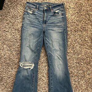 American Eagle Stretch High-Waisted Skinny Kick Jean | 6 Regular